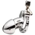 XR Brands - Silver Male Chastity Cage