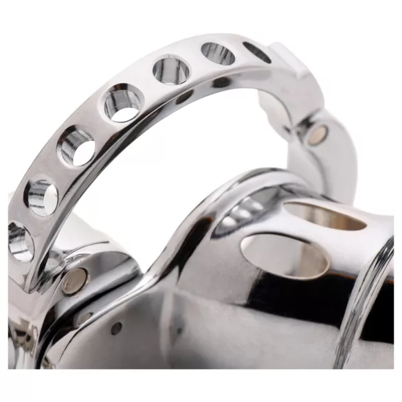 XR Brands - Silver Male Chastity Cage