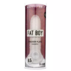 Fat Boy Checker Box - White Penis Sleeve (17cm)