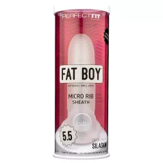 Fat Boy Micro Ribbed - White Penis Sleeve (15cm)