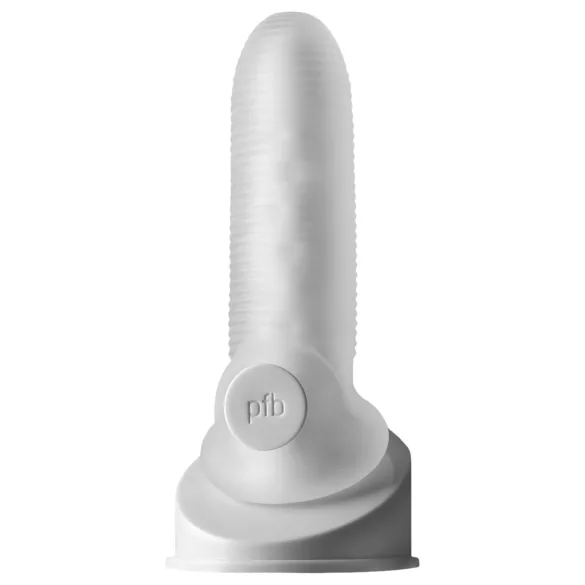 Perfect Fit - Fat Boy Micro Ribbed - penis sleeve (15 cm, white)