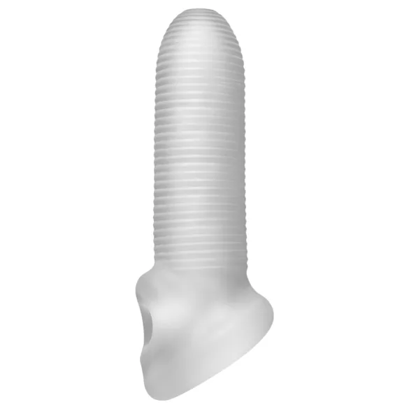 Perfect Fit - Fat Boy Micro Ribbed - penis sleeve (15 cm, white)
