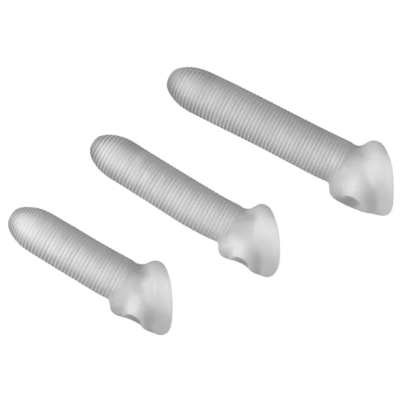 Perfect Fit - Fat Boy Micro Ribbed - penis sleeve (15 cm, white)