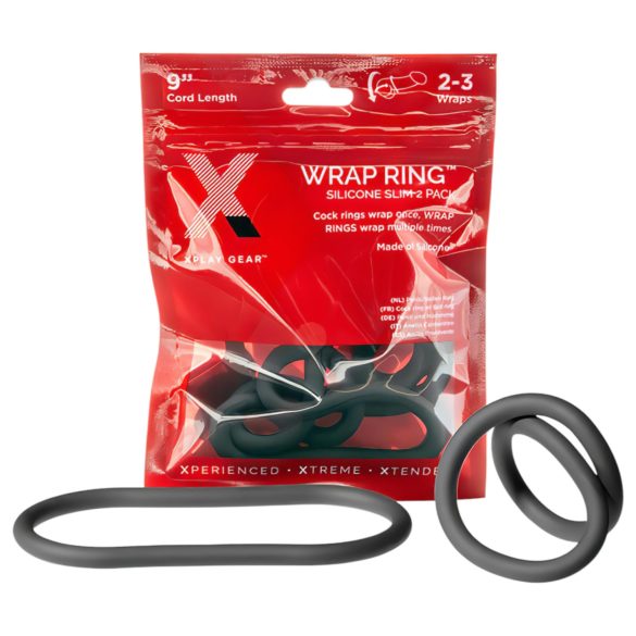 Perfect Fit Slim Wrap 9 - Slim Black Penis Ring (22cm)