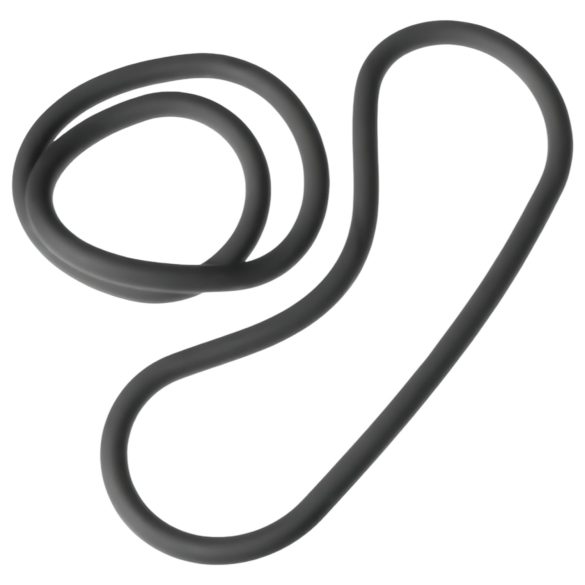 Perfect Fit Slim Wrap 12 - Thin Black Ring for Him (30cm)