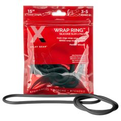 Perfect Fit Slim Wrap 15 - Thin Black Penis Ring (15 inches)