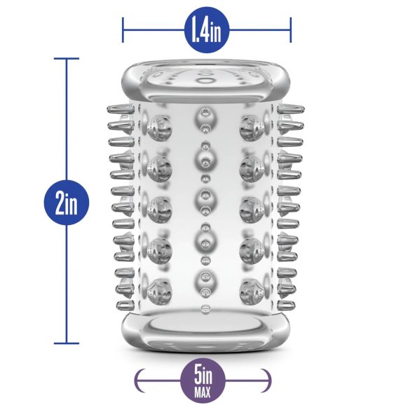 Stay Hard - Small Spiked Penis Sleeve (Transparent)