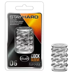 Stay Hard - Patterned Penis Sleeve (Transparent)