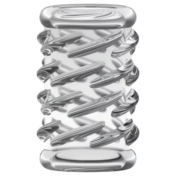 Stay Hard - Patterned Penis Sleeve (Transparent)