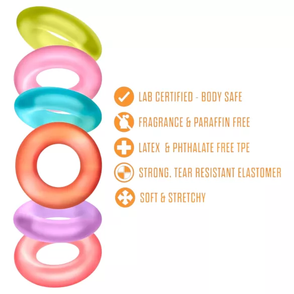 King of the Ring - Vibrant Penis Ring Set (6 pcs)