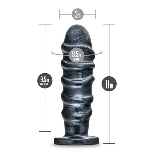 Blush Jet - XXL anal dildo (black)