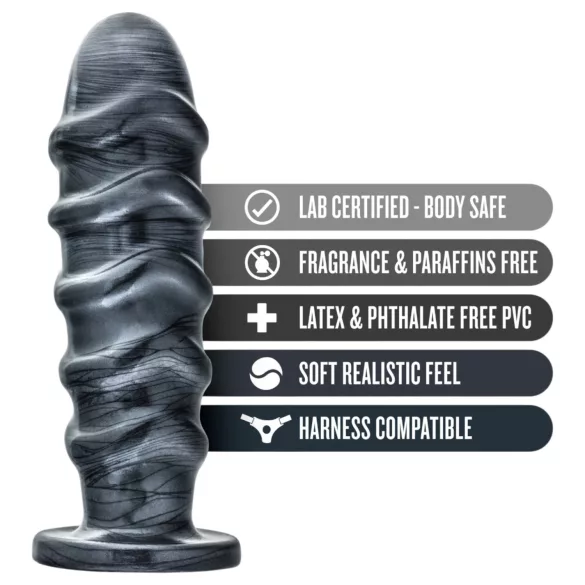 Blush Jet - XXL anal dildo (black)