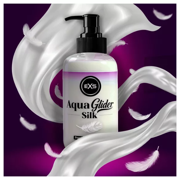 EXS AquaGlider Silk - silky water-based lubricant in a pump bottle (250 ml)