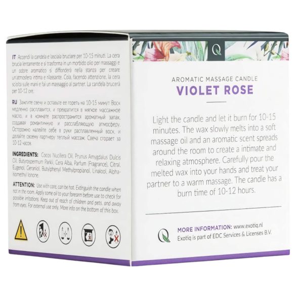 Exotiq Violet Rose - Massage Candle (60g)