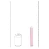 Loveline - straight glass vibrator (pink)