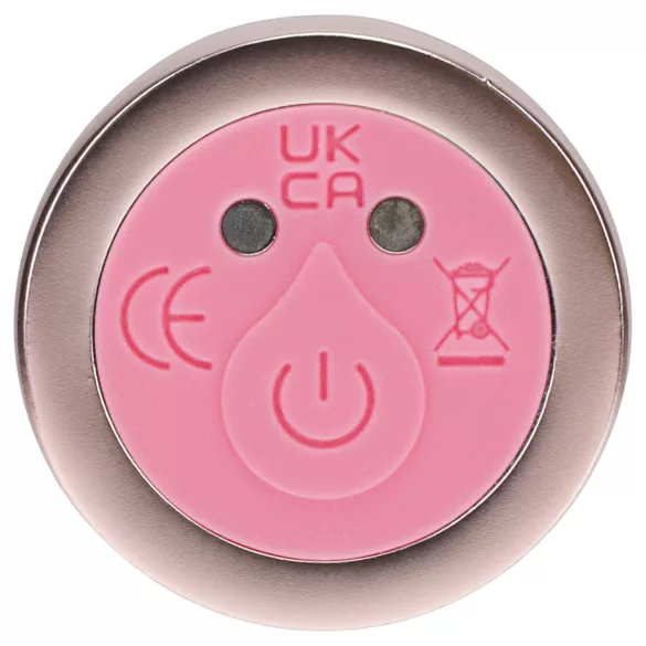 Loveline - straight glass vibrator (pink)