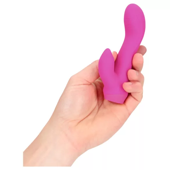 Loveline - curved bunny mini vibrator (pink)
