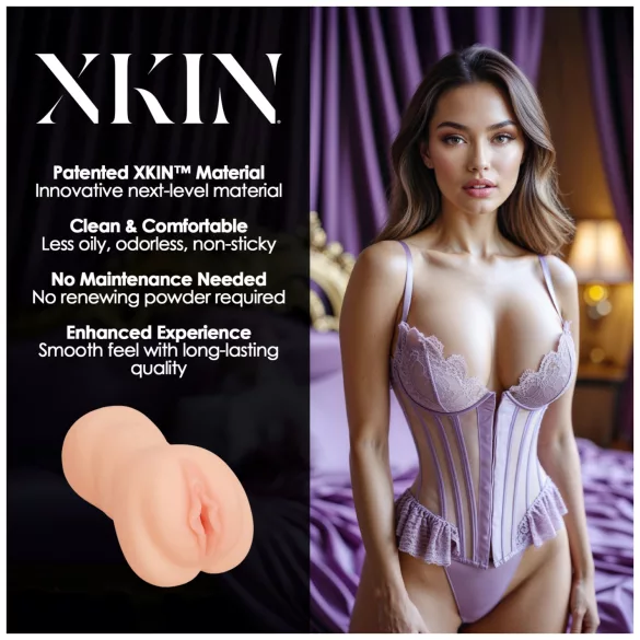 XKIN Sweet Delilah - lifelike vagina masturbator (natural)