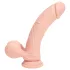 RealRock - dual-density realistic vibrator (flesh coloured) - 15 cm