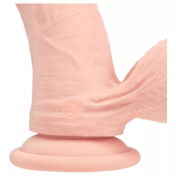 RealRock - dual-density realistic vibrator (flesh coloured) - 15 cm