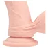 RealRock - dual-density realistic vibrator (flesh coloured) - 15 cm