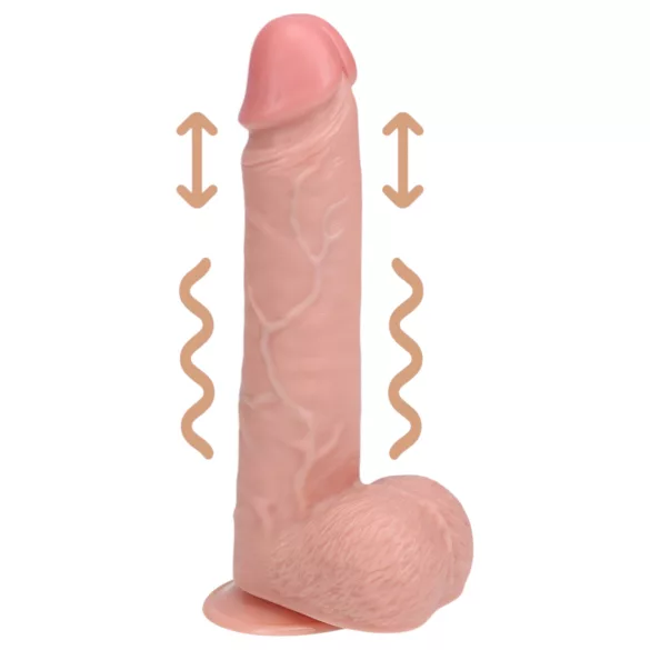 REALROCK - Suction Cup Vibrator - Natural (20.5cm)