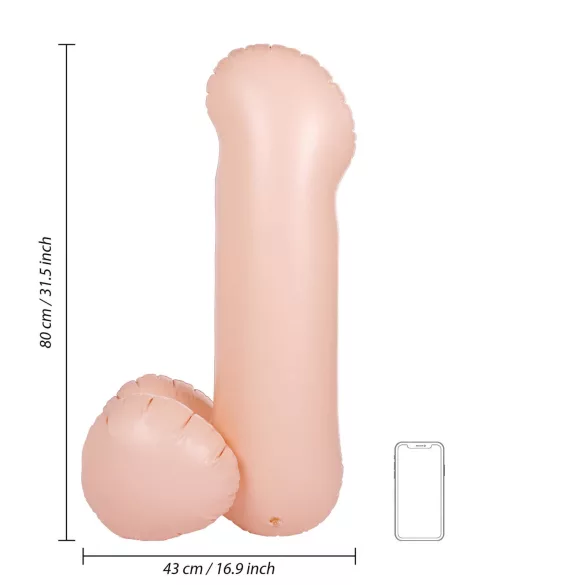 S-Line - Blow Me Up - inflatable willy balloon (80 cm)