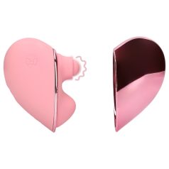   Loveline Tapping Heart - rechargeable clitoral vibrator (pink)