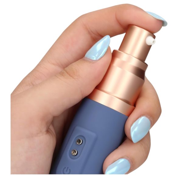 Loveline Travel - Rechargeable Vibrator with Lubricant Reservoir (Pastel Blue)