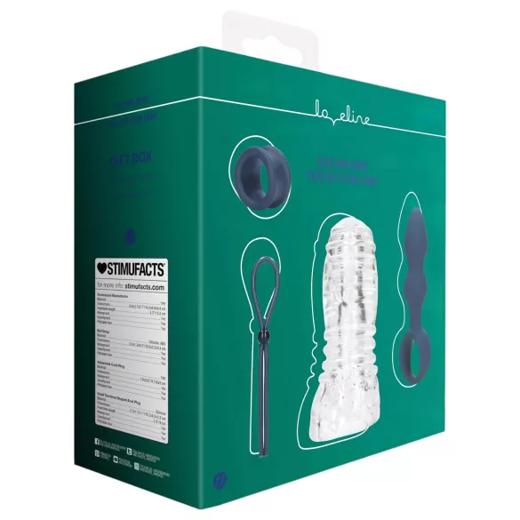 Loveline (S)explore - Men's Sensual Adventure Kit (Blue)