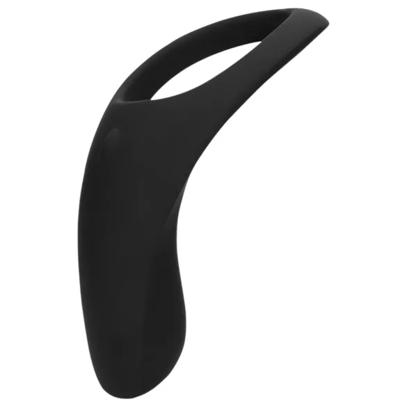 Loveline - Rechargeable Vibrating Black Penis & Testicle Ring