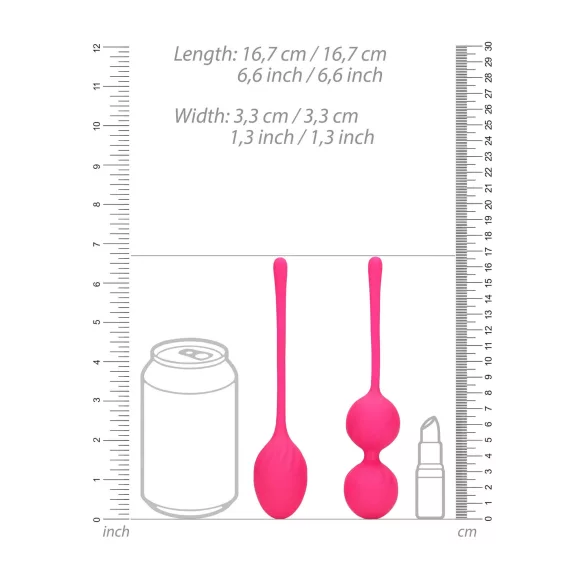 Loveline - Weighted Ben Wa Ball Set - 2 Pieces (Pink)
