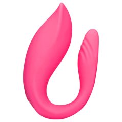   Loveline - rechargeable, remote control couple's vibrator (pink)