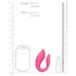 Loveline - rechargeable, remote control couple's vibrator (pink)