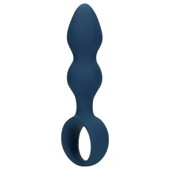 Loveline - Blue Ringed Anal Dildo - Medium Size