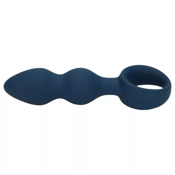 Loveline - Large Ringed Anal Plug (Blue)