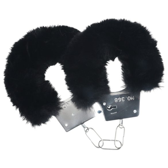 Ouch! - Plush Handcuffs (Black)