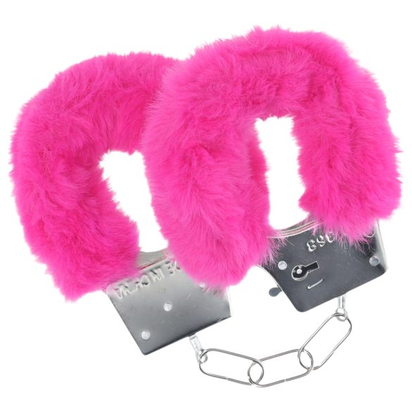 Ouch! - Pink Plush Handcuffs