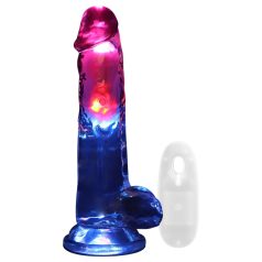 REALROCK - Glowing Vibrator with Balls - 20cm