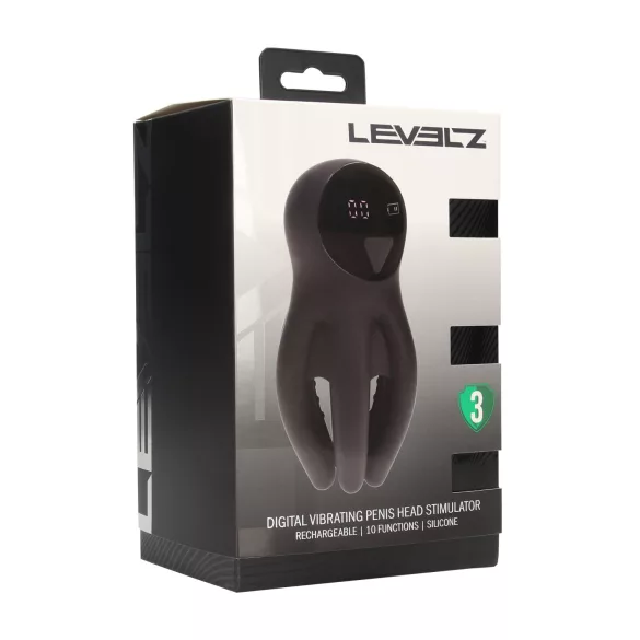 Levelz - Digital Acorn Vibrator (Black)