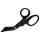 Ouch! - bondage safety scissors (black)