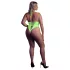 Ouch! - Neon Green Glow-in-the-Dark Open Bodysuit