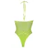 Ouch! - Neon Green Glow-in-the-Dark Strappy Bodysuit
