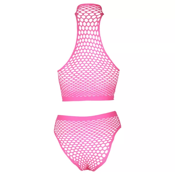 Ouch! - Glow-in-the-Dark Lingerie Set (Pink)