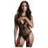 Le Désir - Cut-Out Fishnet Set - Black - Sizes S-XL
