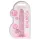 REALROCK - Pink Transparent Lifelike Dildo (17cm)
