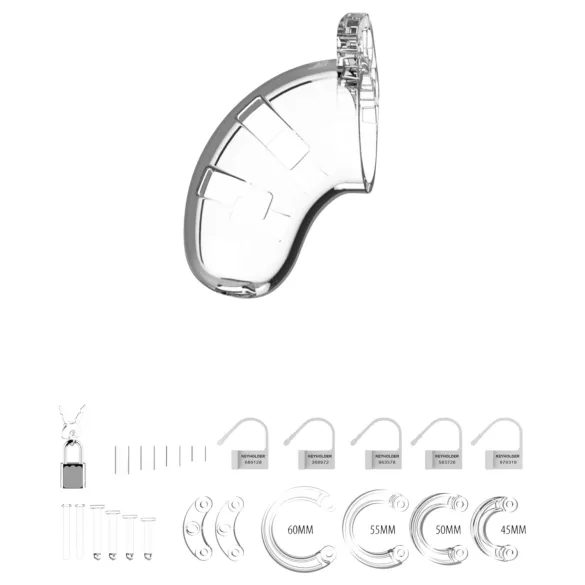 ManCage - Model 13 penis cage (transparent) - 6.5 cm
