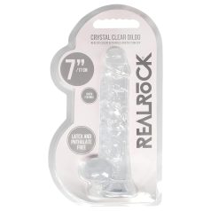 REALROCK - Clear Lifelike Dildo - Transparent (17cm)