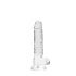 REALROCK - Clear Lifelike Dildo - Transparent (17cm)