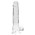 REALROCK - Clear Lifelike Dildo - Transparent (19cm)